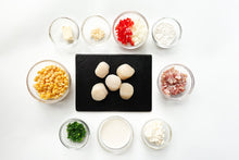 Load image into Gallery viewer, Seared Scallops w/ Confetti Creamed Corn (For Testing)