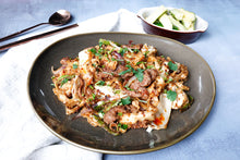 Load image into Gallery viewer, Cumin Lamb Noodles w/ Cucumber Salad
