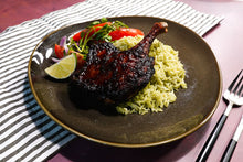 Load image into Gallery viewer, Lemongrass Glazed Duck Leg w/ Green Ginger Rice &amp;
