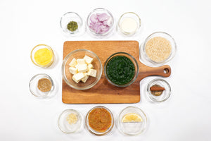 Palak Paneer w/ Ghee-Onion Rice