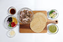 Load image into Gallery viewer, Carnitas Tacos w/ Black Bean Salad
