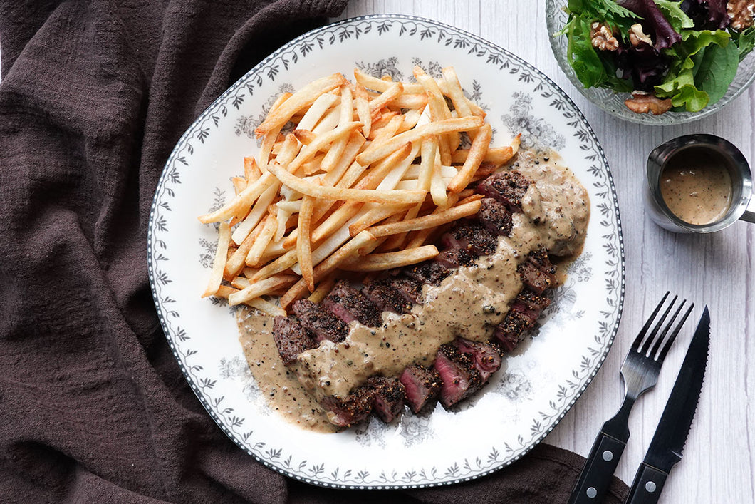 Steak au Poivre w/ Baked Fries