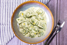 Load image into Gallery viewer, Spinach Ravioli w/ Truffle Cream Sauce
