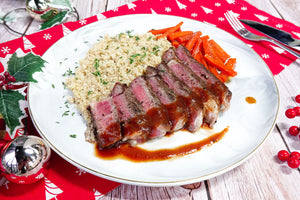 Striploin Steak w/ Butter Cauliflower Rice