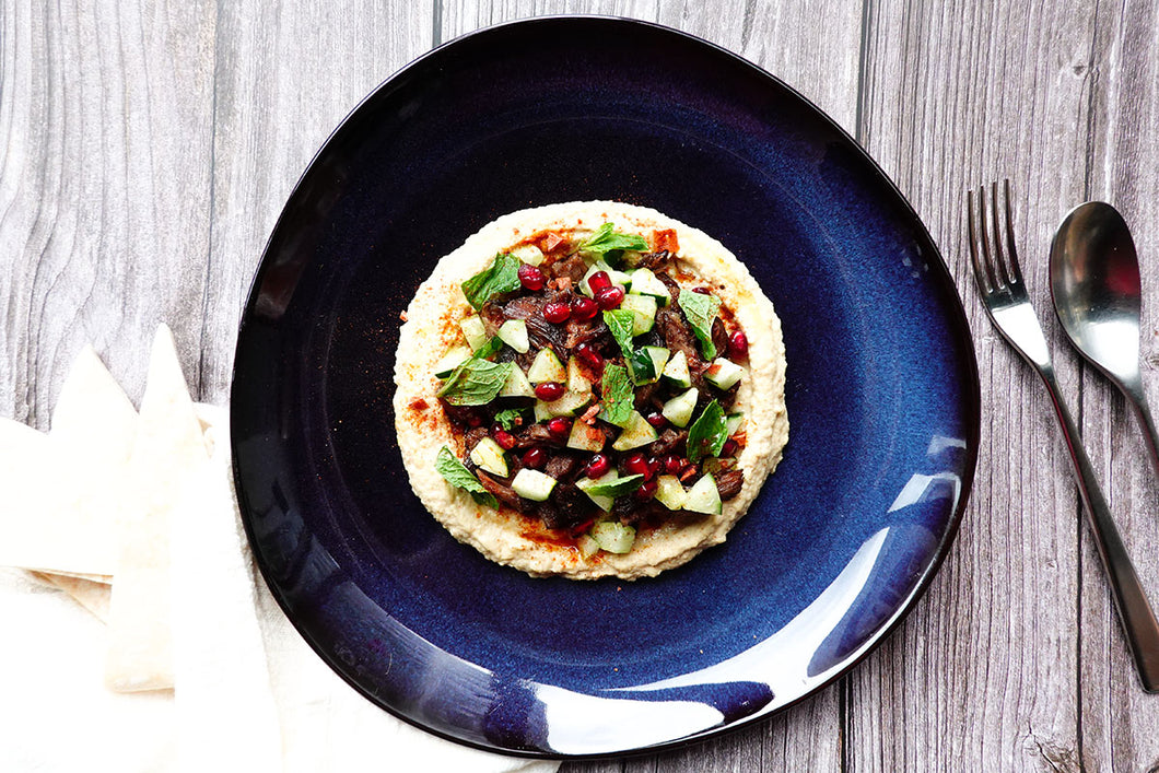 Spiced Lamb Hummus & Pita