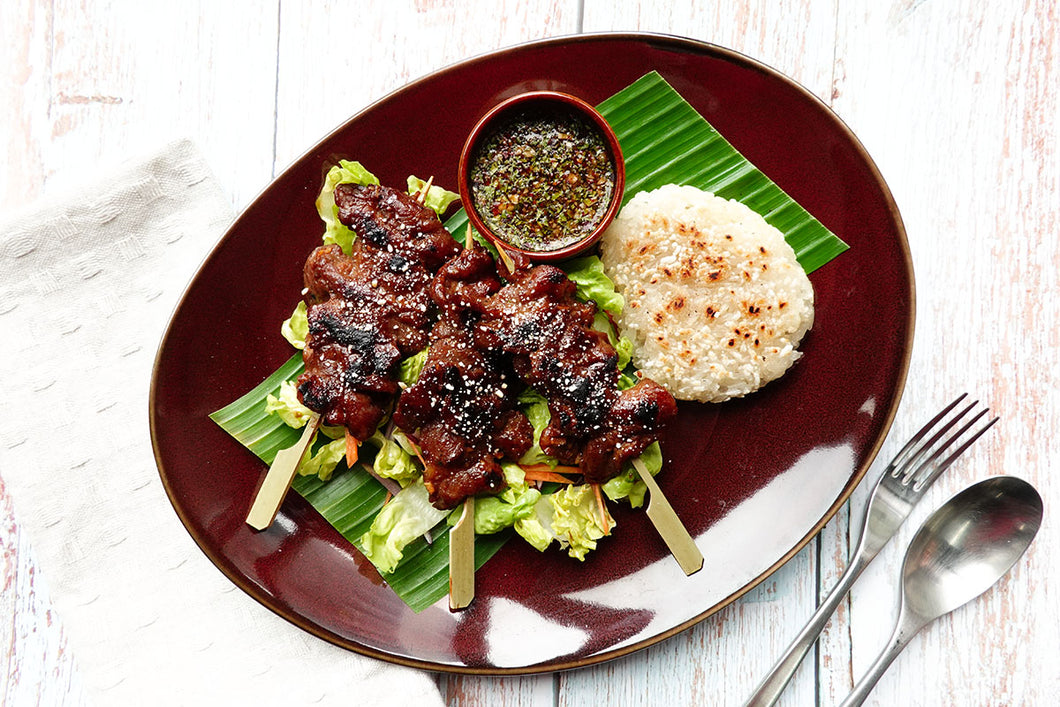 Moo Ping w/ Crispy Coconut Sticky Rice